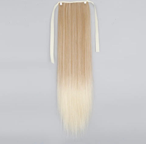 Coada Din Par Sintetic Tip Snur OMBRE  Blond