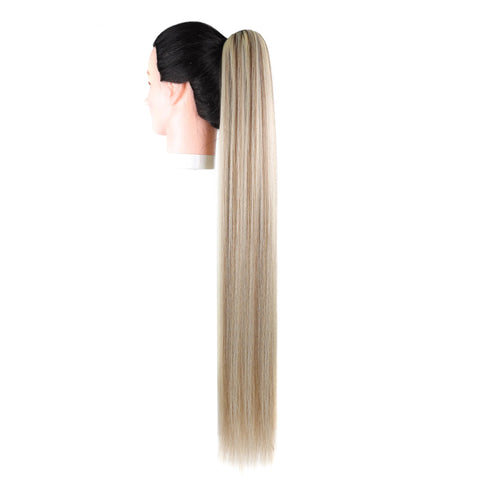 Coada Din Par Sintetic Tip Snur - Blond cu Suvite