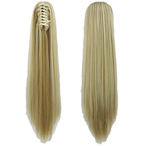 Coada Din Par Sintetic Cu Clema: Blond Deschis